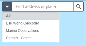 List of geocoding services and searchable layers